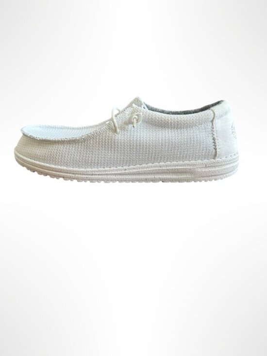 HEY DUDE Wally Mesh Slip On Loafers White Size 12 main image 10